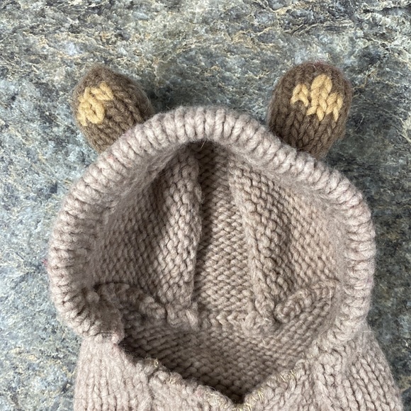 Sock Monkey Knit Dog Coat for Smaller Breed Dogs - Picture 6 of 12